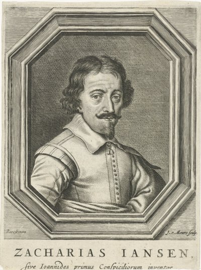 Portrait of Zacharias Jansen, 1655 by Jacob van Meurs